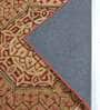 Brown Floral Wool 5 ft x 7 ft Hand Tufted Carpet