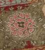 Brown Floral Wool 5 ft x 7 ft Hand Tufted Carpet