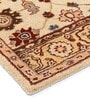Brown Wool Floral 5 x 8 Feet Hand Tufted Carpet