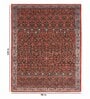 Brown Persian Wool 8 ft x 10 ft Hand Tufted Carpet