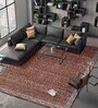 Brown Persian Wool 8 ft x 10 ft Hand Tufted Carpet