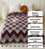 Brown Wool Geometric 210 GSM Double Bed woolen blanket