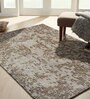 Brown Wool Abstract 4 x 6 Feet Hand Tufted Carpet