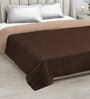Brown wool solid 450 GSM Double Bed Comforter