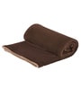 Brown wool solid 450 GSM Double Bed Comforter