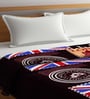 Brown Abstract Wool 600 GSM Double Bed Blanket