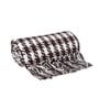 Brown Woven Cotton Checkered 50X60 Inches Throw