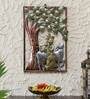 Wrought Iron Lord Krishna Wall Art In Brown