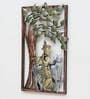 Wrought Iron Lord Krishna Wall Art In Brown