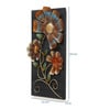 Wrought Iron Leaf Panel Wall Art In Brown