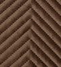 Brown Zig-Zag Velvet 1 Seater Sofa Cover (Pack of 4)