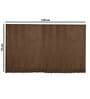 Brown Zig-Zag Velvet 2 Seater Sofa Cover (Pack of 5)