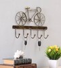 Brown Iron Cycle Hook Wall Decor