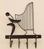 Metal Harp Brown Key Holders