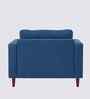 Bruch Boucle Fabric Arm Chair In Blue Colour