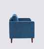 Bruch Boucle Fabric Arm Chair In Blue Colour