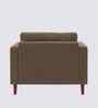 Bruch Boucle Fabric Arm Chair In Brown Colour