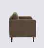 Bruch Boucle Fabric Arm Chair In Brown Colour