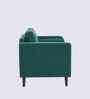 Bruch Boucle Fabric Arm Chair In Green Colour