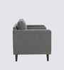 Bruch Boucle Fabric Arm Chair In Grey Colour