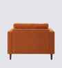 Bruch Boucle Fabric Arm Chair In Orange Colour