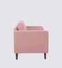 Bruch Boucle Fabric Arm Chair In Pink Colour
