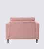 Bruch Boucle Fabric Arm Chair In Pink Colour