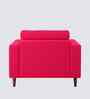 Bruch Boucle Fabric Arm Chair In Red Colour
