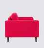 Bruch Boucle Fabric Arm Chair In Red Colour