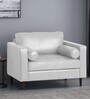 Bruch Pu Leather 1 Seater Sofa in Beige Colour