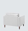 Bruch Pu Leather 1 Seater Sofa in Beige Colour
