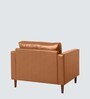 Bruch Pu Leather 1 Seater Sofa in Tan Colour