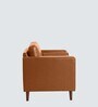 Bruch Pu Leather 1 Seater Sofa in Tan Colour