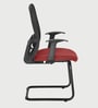 Bruno Cantilever Chair in Maroon