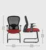 Bruno Cantilever Chair in Maroon