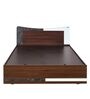 Brussels King Size Bed with Box Storage in Dark Acacia Finish