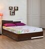 Brussels King Size Bed with Box Storage in Dark Acacia Finish