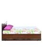 Brussels King Size Bed with Box Storage in Dark Acacia Finish