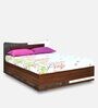 Brussels King Size Bed with Box Storage in Dark Acacia Finish