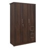 Bryson 3 Door Wardrobe in Walnut Colour
