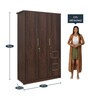 Bryson 3 Door Wardrobe in Walnut Colour