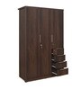 Bryson 3 Door Wardrobe in Walnut Colour