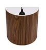 Brescia Brown Paper Flush Mount Wall Light