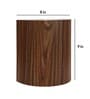 Brescia Brown Paper Flush Mount Wall Light