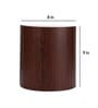 Rimini Brown Paper Flush Mount Wall Light