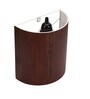 Rimini Brown Paper Flush Mount Wall Light