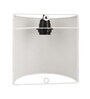 Trieste Paper Flush Mount Wall Light (Silver)
