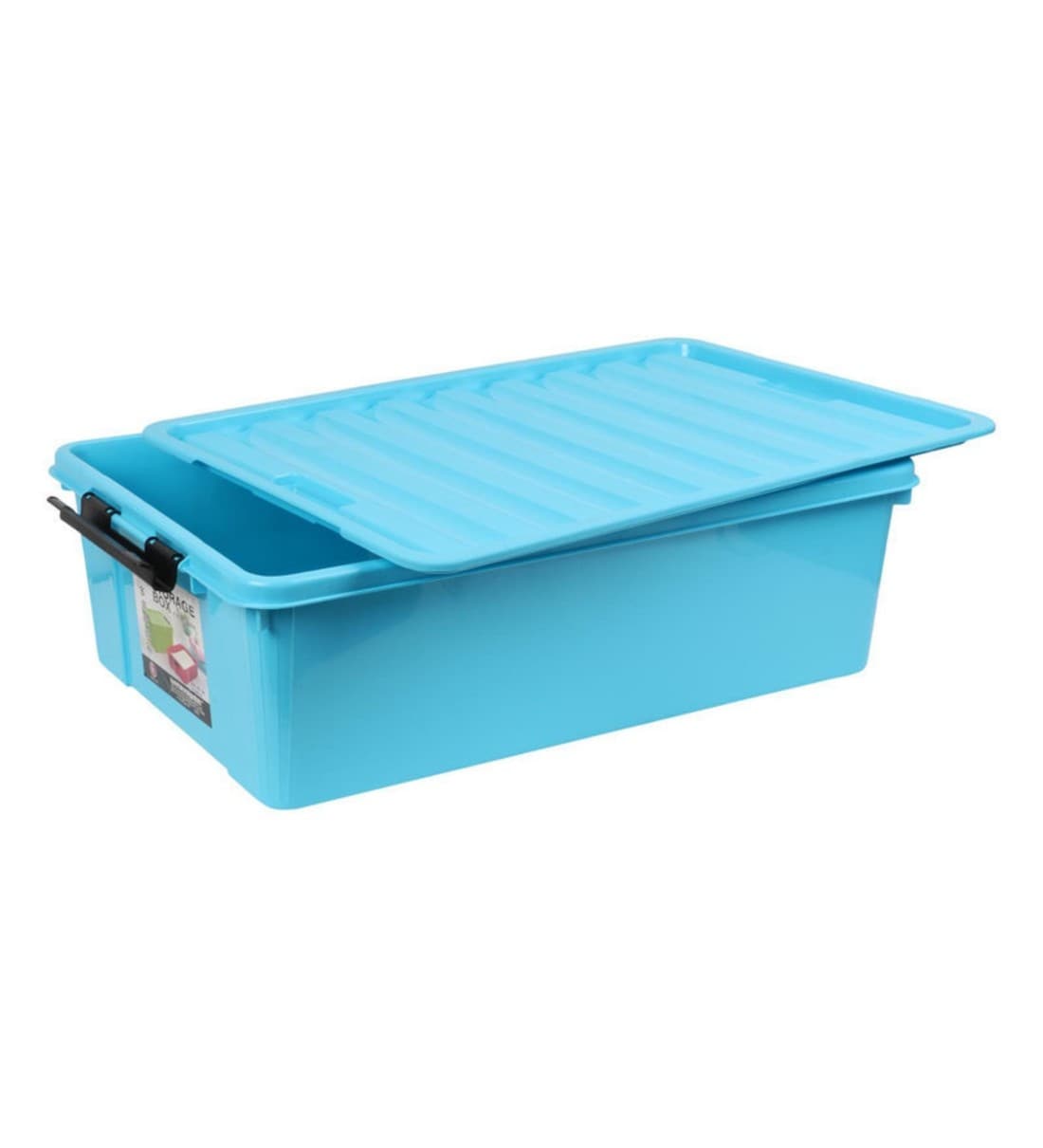 Buy 40 Ltr Plastic Storage Box in Blue Colour By Buckle Up Online