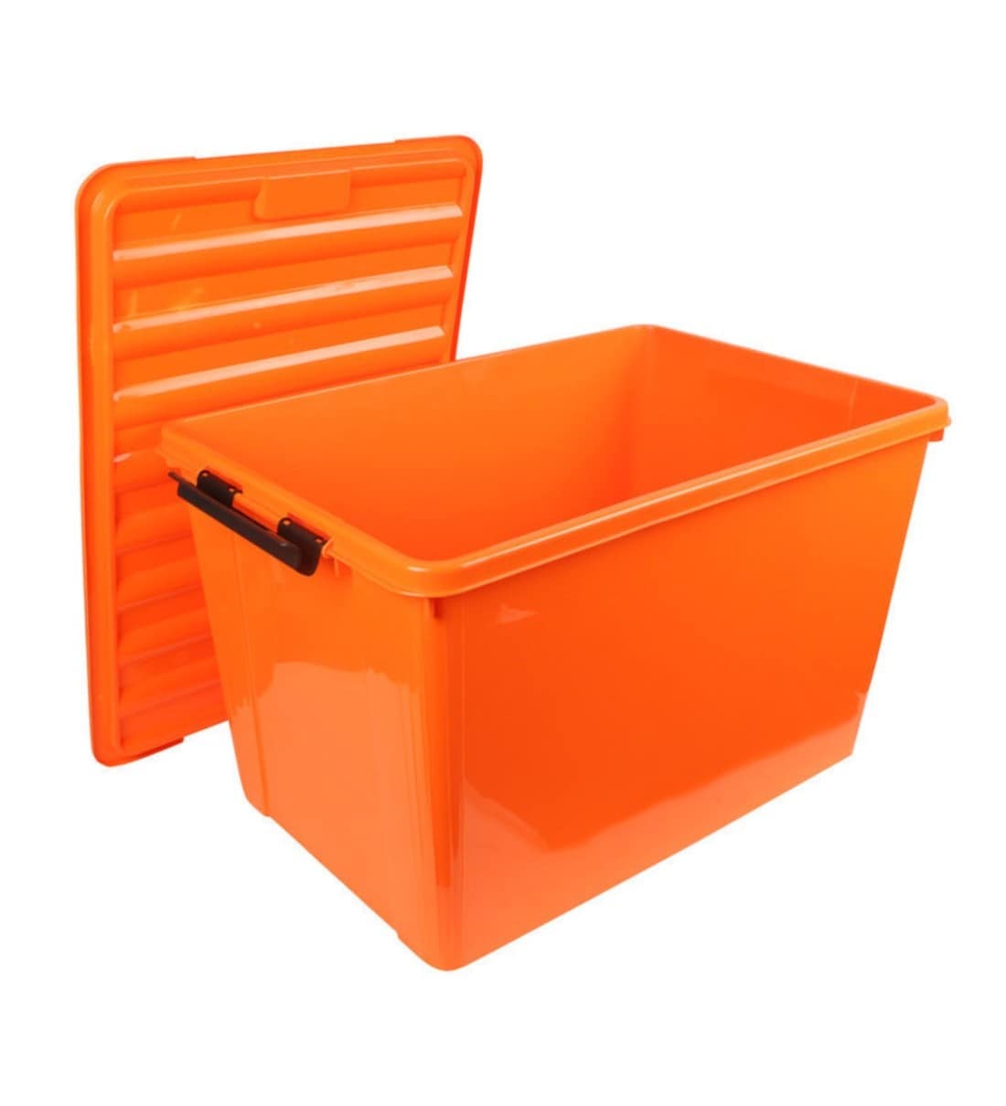 Buy 60 Ltr Plastic Storage Box in Orange Colour By Buckle Up Online ...