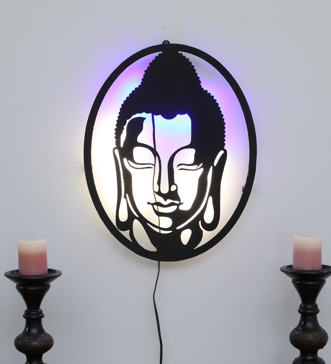 Buy Buddha Multicolour Iron Wall Art at 49 OFF by Malik Design Pepperfry